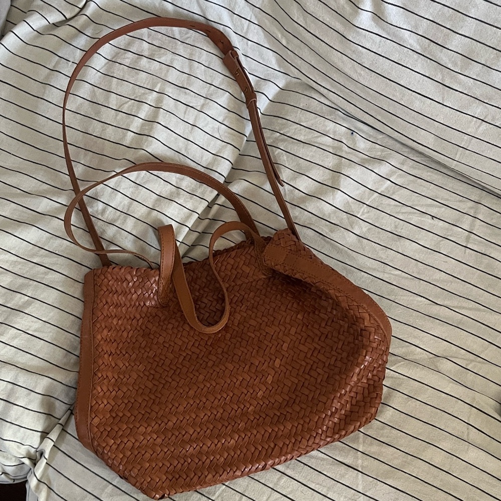 Madewell Medium Transport Tote - Woven Leather - Picture 3 of 3